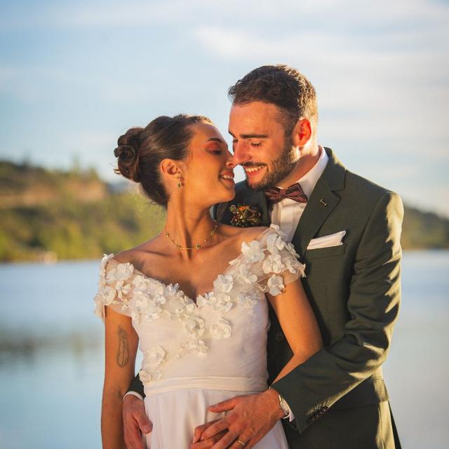 Elisa & Léo, Lac de l'Abbaye — photographe de mariage